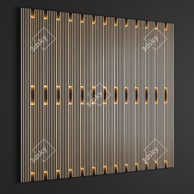  Sleek Panel 13: Simplistic and Stylish 3D model image 1