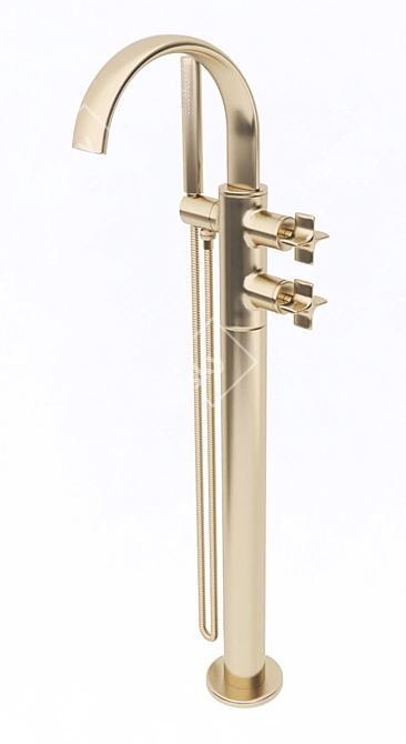 Title: Luxury Armani Roca Faucet Set 3D model image 2