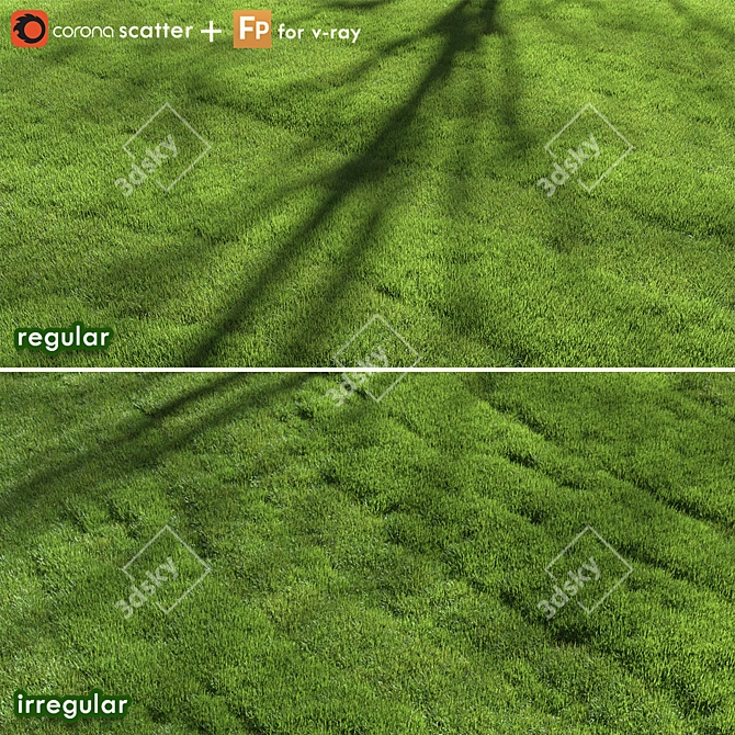 Premium Turf - Lush Lawn Grass 3D model image 1