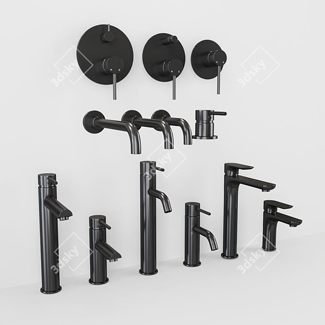 Feramolli Hidden Mixer Set - Elegant and Functional 3D model image 1