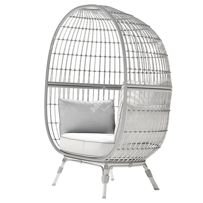 Sleek Southport Outdoor Egg Chair 3D model image 3