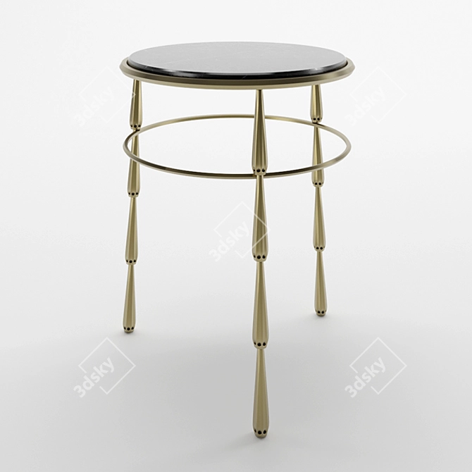 Modern Geometric Side Table 3D model image 1