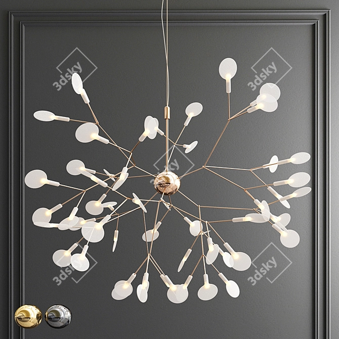 Sophisticated Branch Chandelier 3D model image 1
