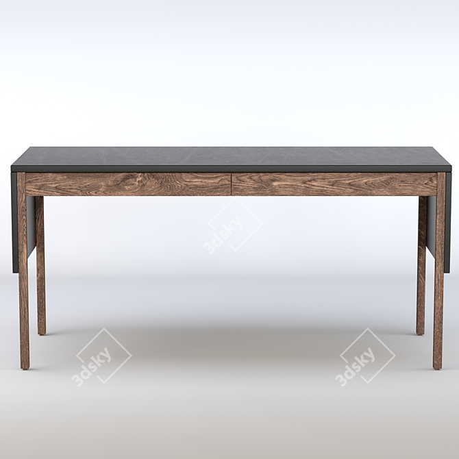 Modern Neri&Hu 777 Drape Desk 3D model image 2