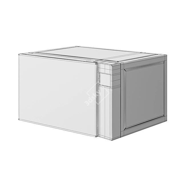 LG MW25R35GISW Microwave Oven 3D model image 4