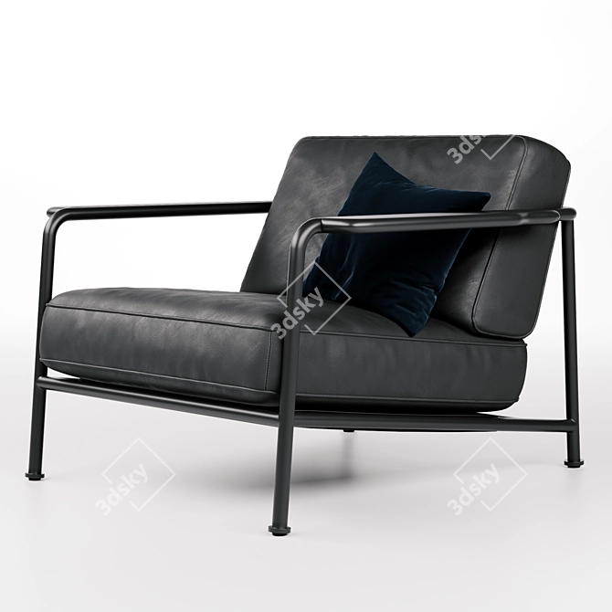 Wendelbo Aero Modern Armchair 3D model image 3