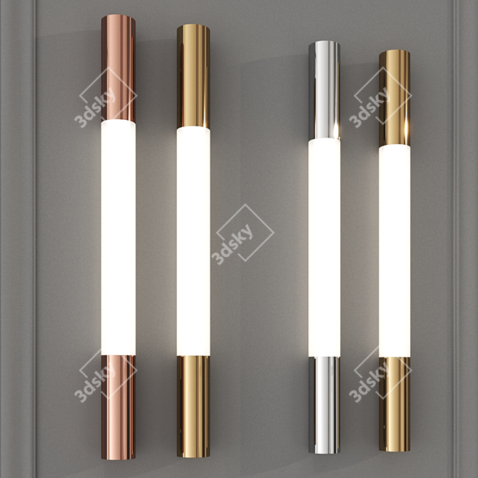Elegant Zeno Wall Lamp by Tecnolumen 3D model image 1