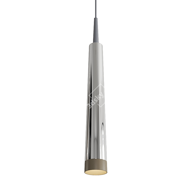 Elegant Pendant Lamp: CHOICE STRAIGHT 3D model image 2