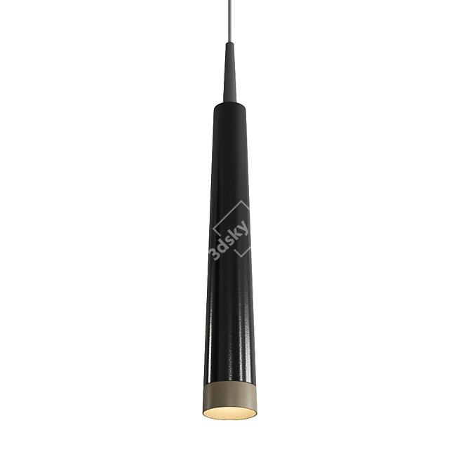 Elegant Pendant Lamp: CHOICE STRAIGHT 3D model image 4