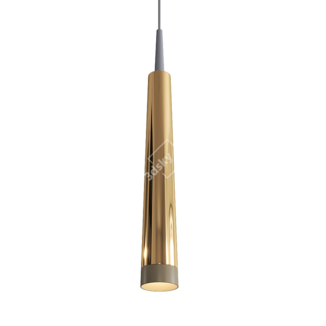 Elegant Pendant Lamp: CHOICE STRAIGHT 3D model image 6