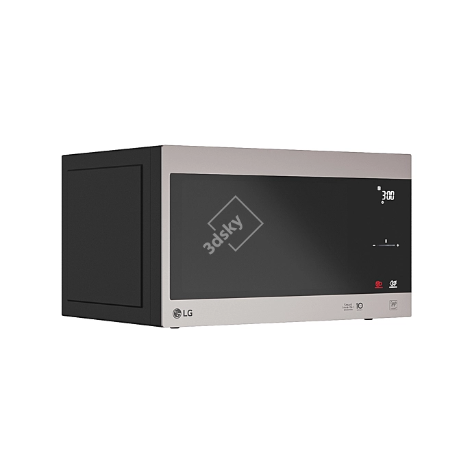 Title: LG MS2596CIT Microwave Oven 3D model image 3