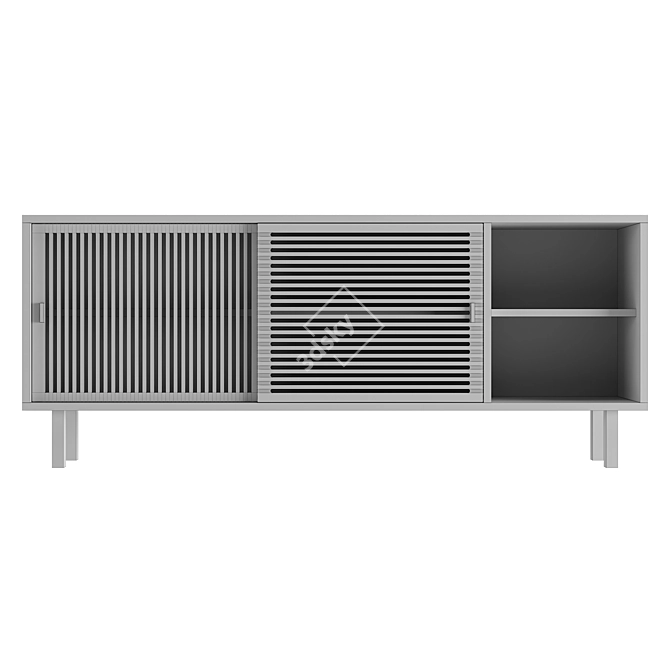 Elegant Colonel KYOTO Large Sideboard Set 3D model image 3