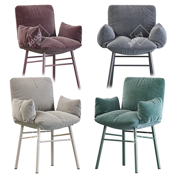 Pil: Comfortable & Modern Armchair 3D model image 1