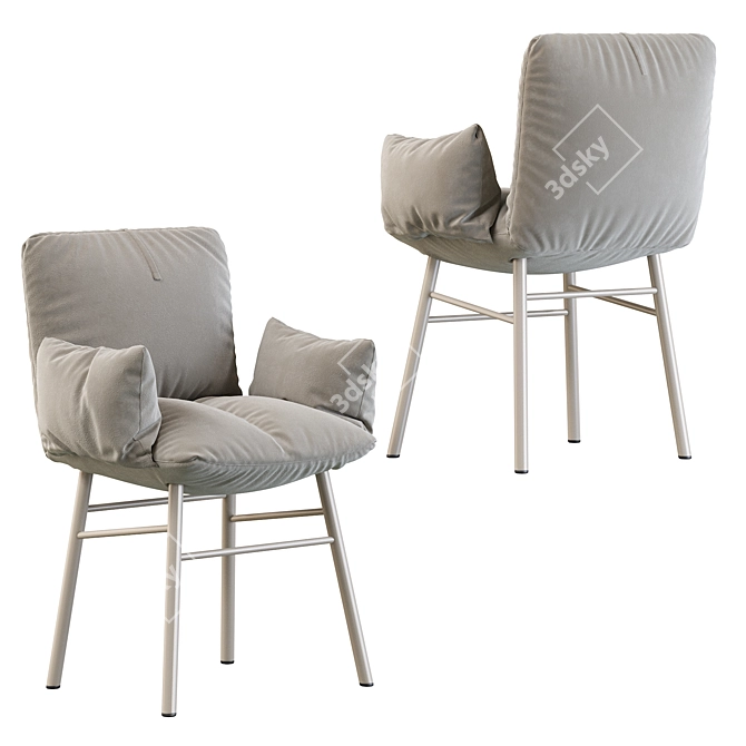 Pil: Comfortable & Modern Armchair 3D model image 2