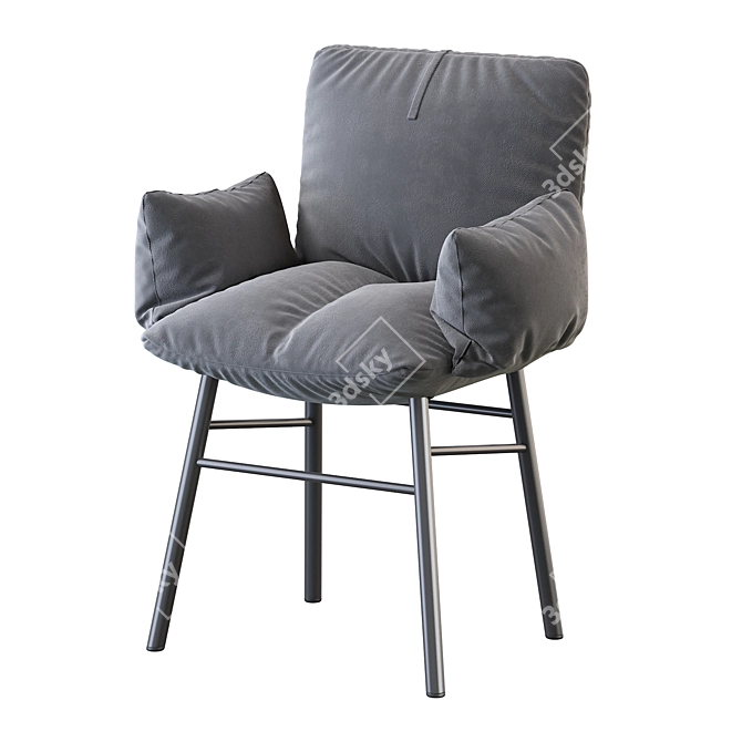 Pil: Comfortable & Modern Armchair 3D model image 4