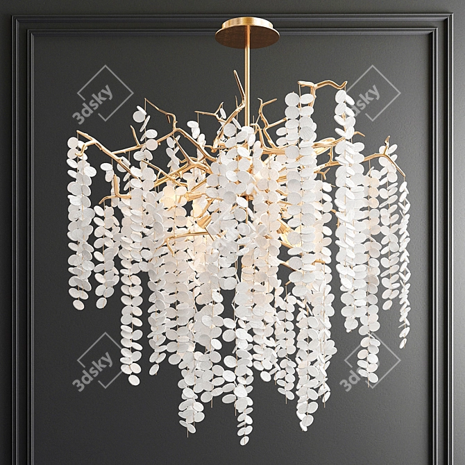 Elegant John Richard Noda Chandelier 3D model image 1