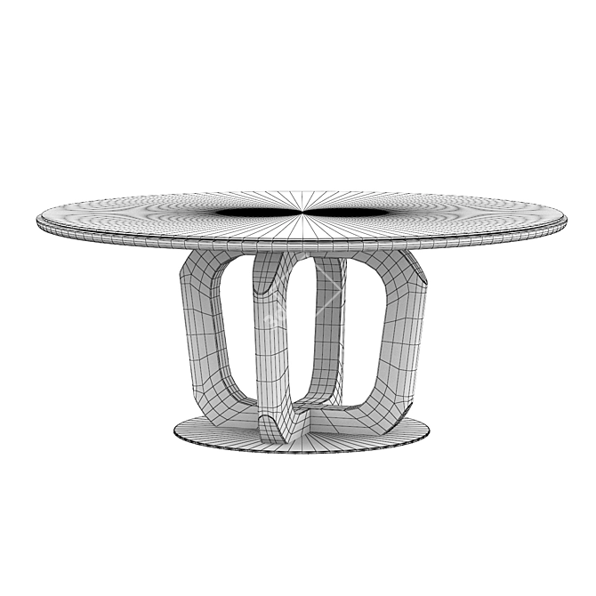 Elegant Round Dining Table 3D model image 5