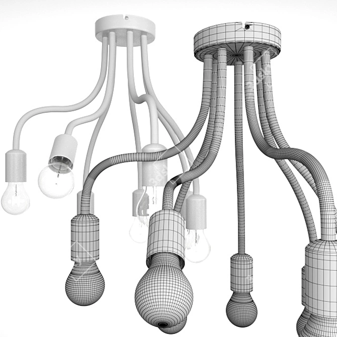Nowodvorski Flex Ceiling Chandelier 3D model image 2