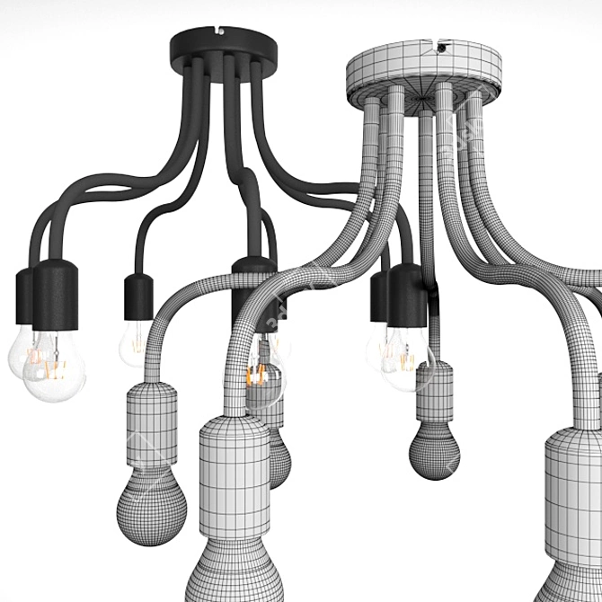 Nowodvorski Flex Ceiling Chandelier 3D model image 3