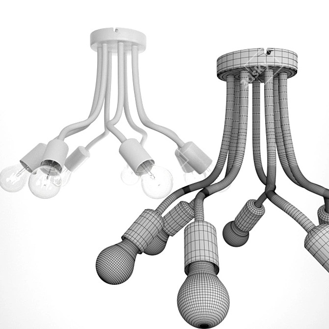 Nowodvorski Flex Ceiling Chandelier 3D model image 4
