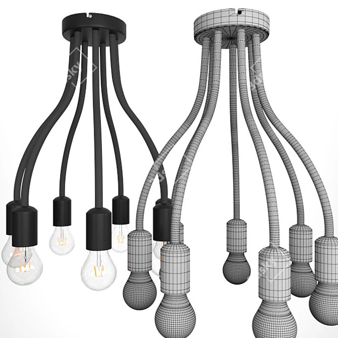 Nowodvorski Flex Ceiling Chandelier 3D model image 5