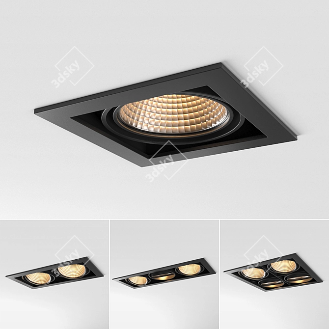 Modular Mini Multiple: Versatile Lighting Solution 3D model image 1