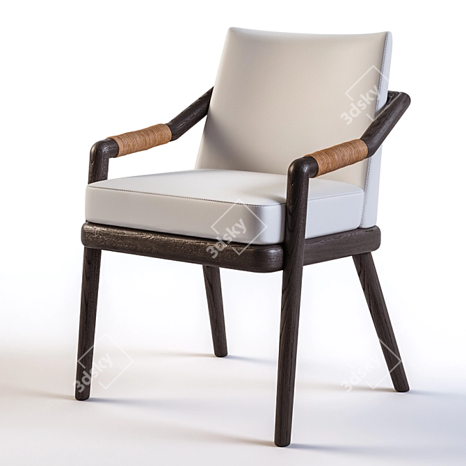 Artisanal Archer Chair 3D model image 1