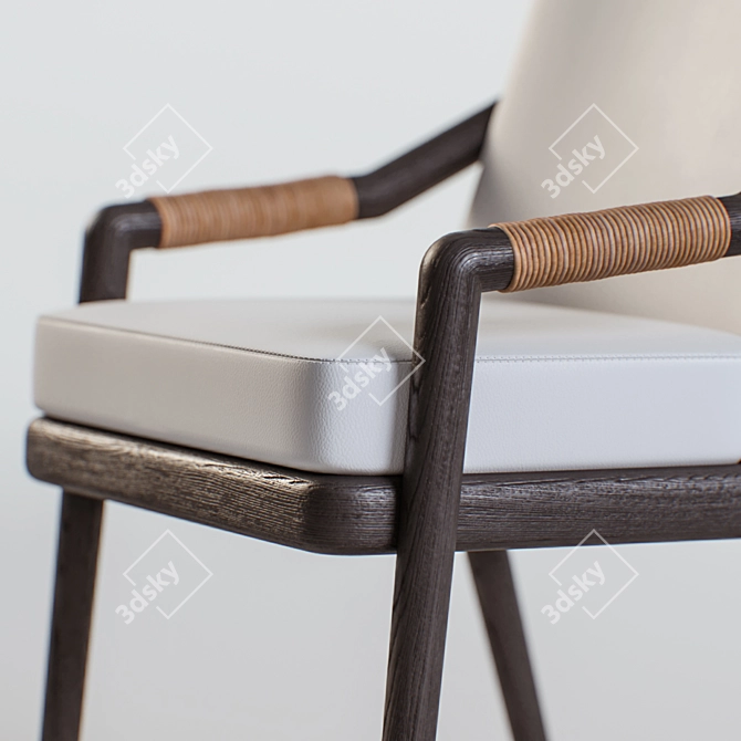 Artisanal Archer Chair 3D model image 3