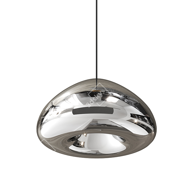 Copper Void Pendant: Tom Dixon Light 3D model image 4