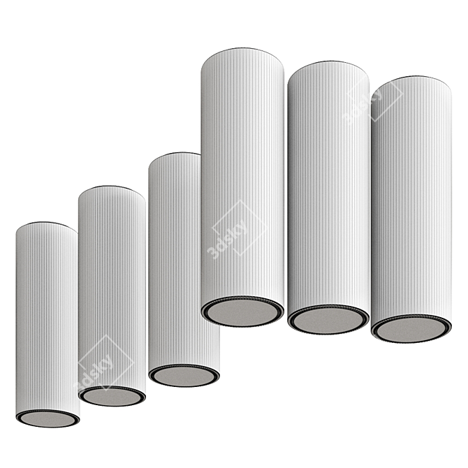 Milán Kronn: Modular Ceiling Light 3D model image 1