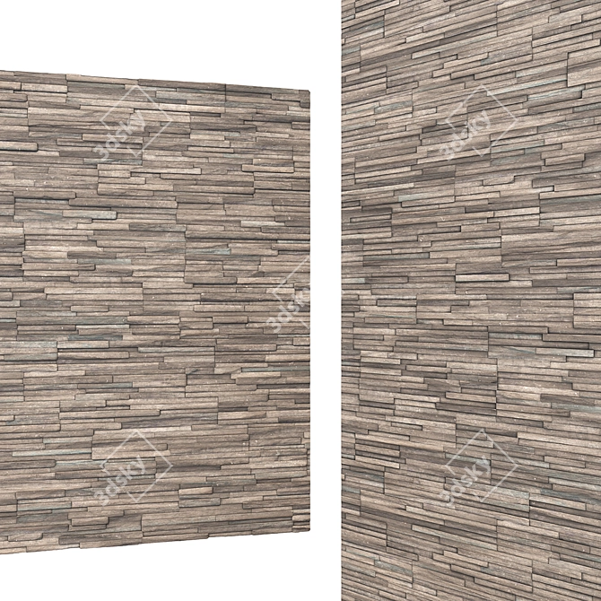 Beige Stone Wall Brick & Cobblestone: 6k High Resolution Tileable Textures 3D model image 3