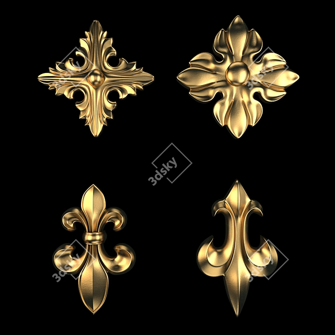 Gilded Element Pack: 3Dmax2016, Vray, Corona 3D model image 2