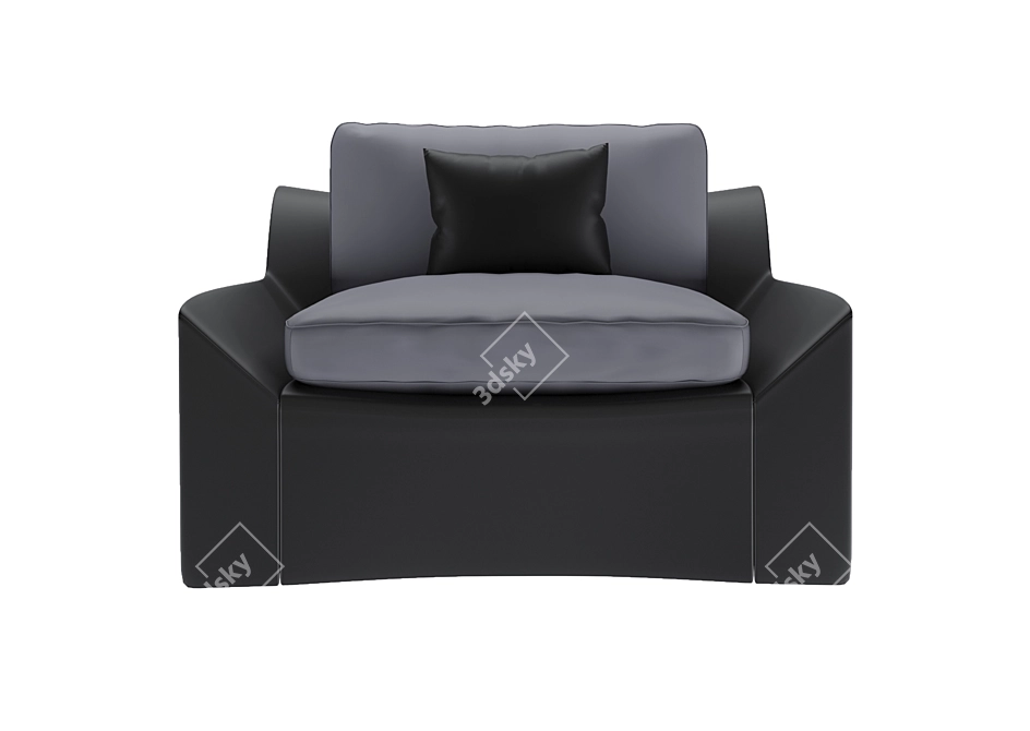 Luxury Bugatti Home Chiron Chair 3D model image 9