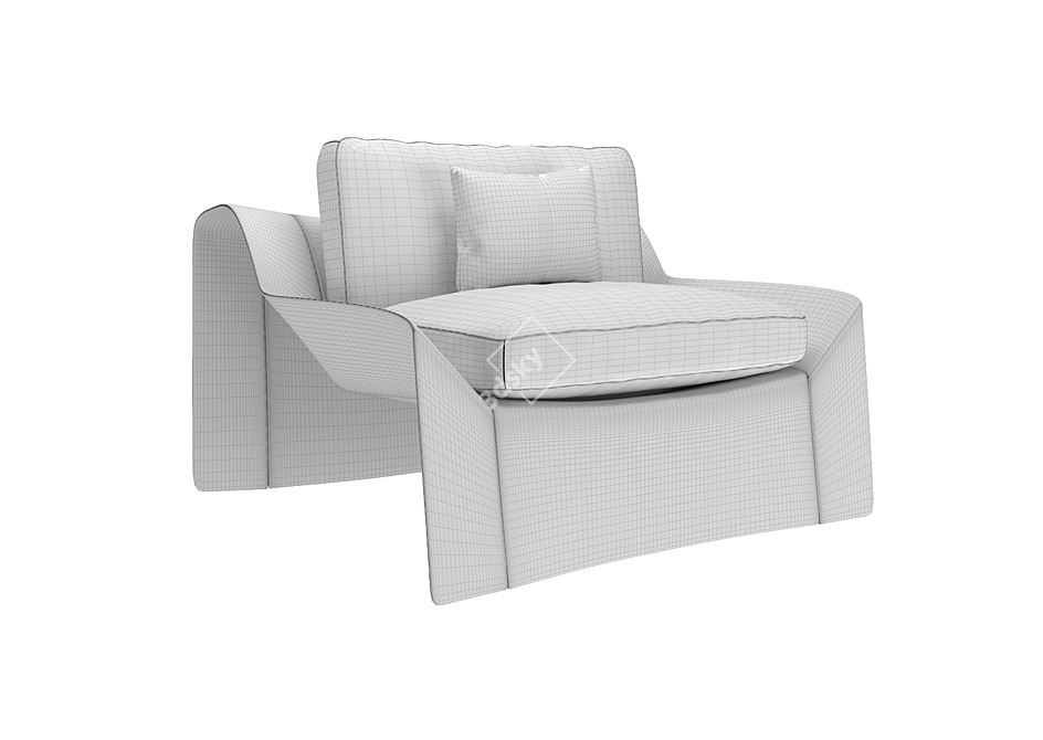 Luxury Bugatti Home Chiron Chair 3D model image 21