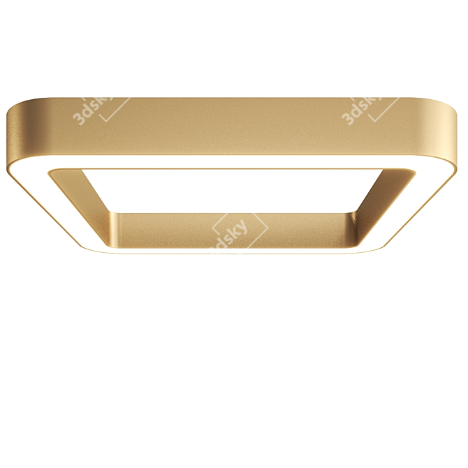 Cyclone Square Ceiling Light: Vibrant Colors, Greek Craftsmanship 3D model image 3