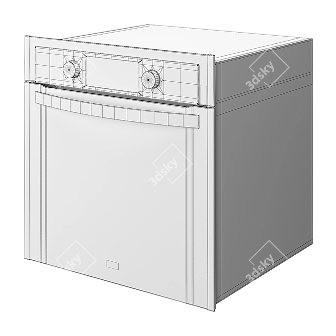 LG LB645E479T1 Built-in Oven: Efficient & Versatile 3D model image 4