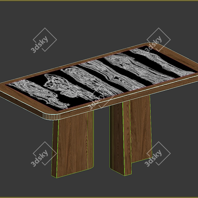 Exquisite Bogota Dining Table 3D model image 5