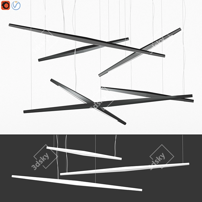 Viisi Pendant Lights: Modern Lighting Collection 3D model image 1