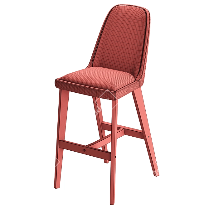 Sleek Faro Bar Stool - Order Now! 3D model image 5