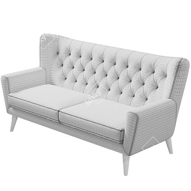 Elegant Florence Sofa: 1826x803x892mm 3D model image 4