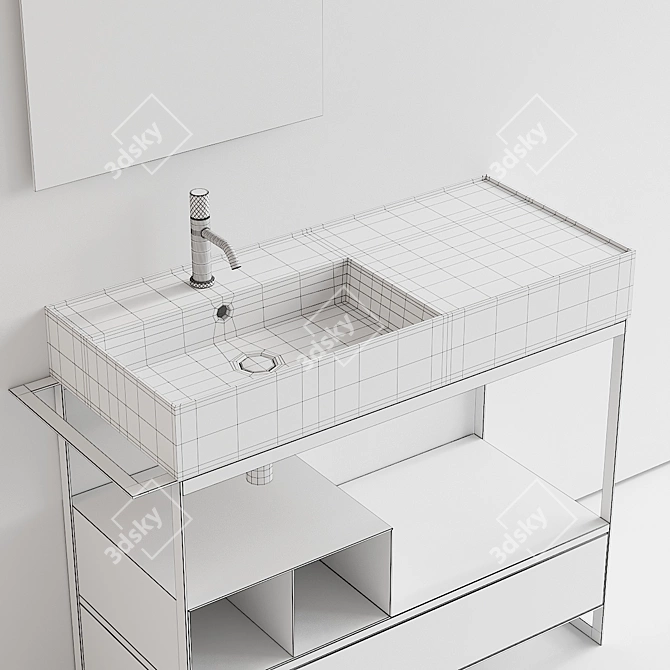 Scarabeo Ceramiche Solid Vanity Set 3D model image 5