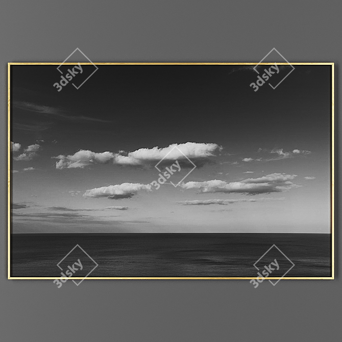 Elegant Framed Art 3D model image 1