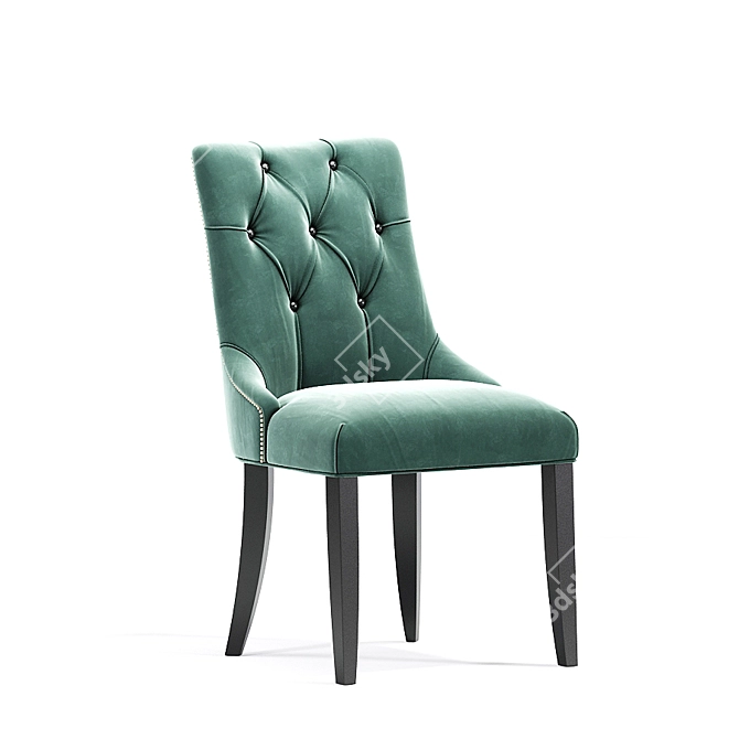 Luxury Chesterfield Dining Set 3D model image 3
