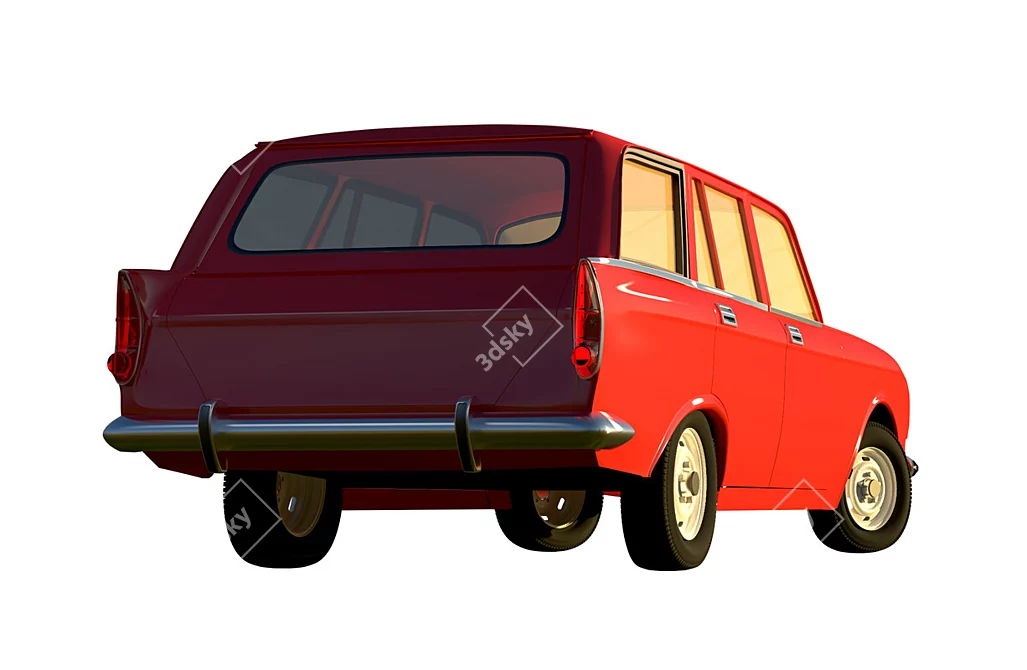  Classic Muscovite AZLK 2137 3D model image 2