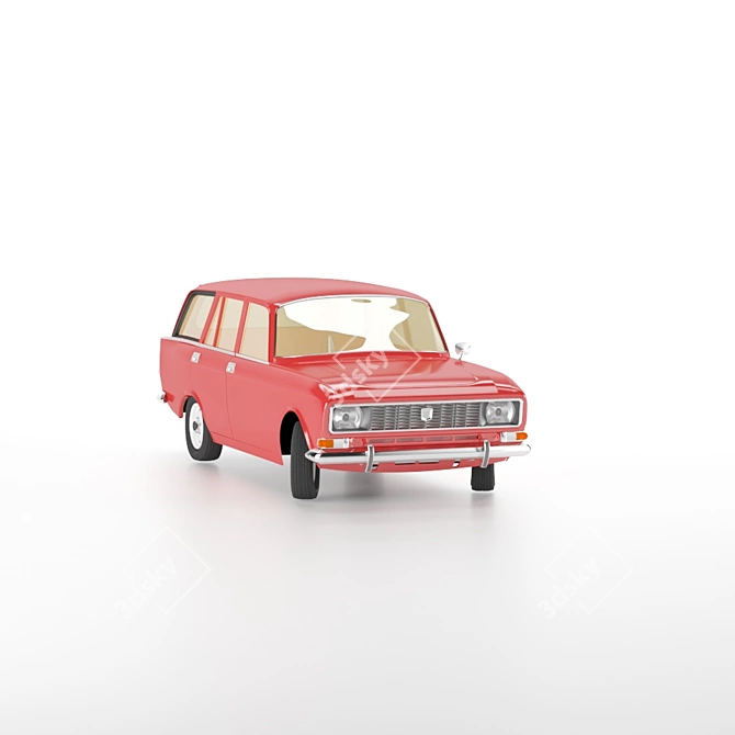 Classic Muscovite AZLK 2137 3D model image 8