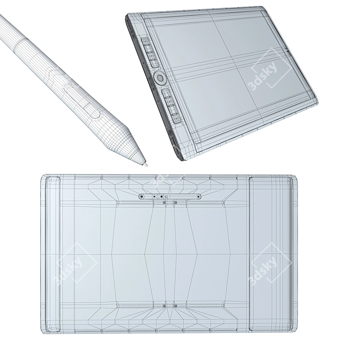 Powerhouse Graphics Tablet: Wacom Studio Pro 16 3D model image 5