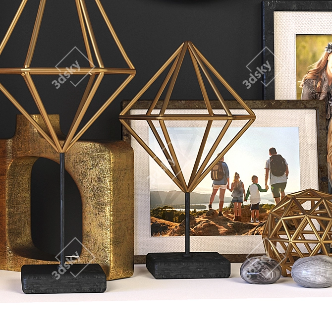 Elegant Decor Set 2015 3D model image 4