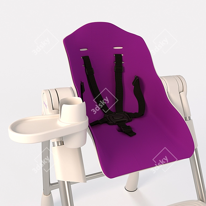 Transforming High Chair: Oribel Cocoon 3D model image 3