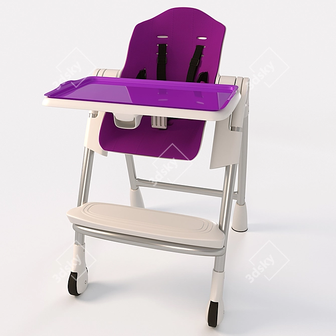 Transforming High Chair: Oribel Cocoon 3D model image 15