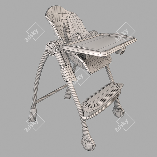 Transforming High Chair: Oribel Cocoon 3D model image 21